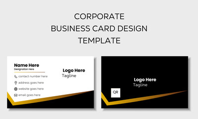 Creative & Corporate double sided business card design template