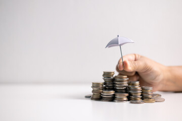 Concept of life insurance offers essential protection for family financial stability, covering medical and health care services to ensure their well-being. insurance, family, life, protection, money.