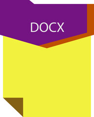 DOCX   File format minimal icon