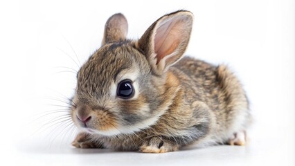 Fototapeta premium rabbit on white