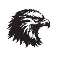 Eagle head silhouette Vector Illustration