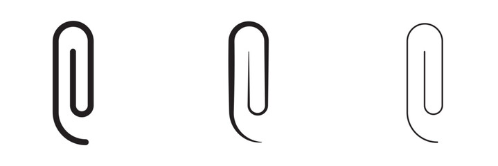 paper clip icon on a white background 
