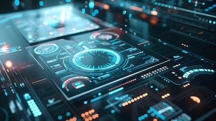 Ultra-sharp Futuristic Smart Home Interface with Holographic Controls and Minimalist Design