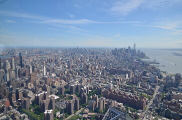 Fototapeta premium SKYLINE GRATTES CIEL DE MANHATTAN