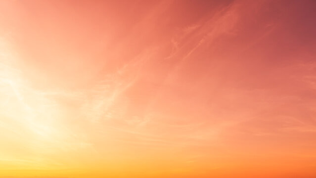 orange sky background