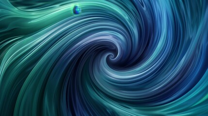 Fototapeta premium Tranquil Swirling Blue and Green Abstract Background Gradient.