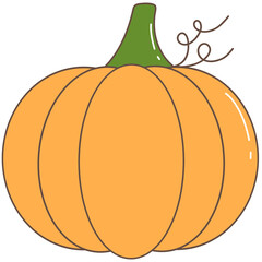 Groovy Halloween Pumpkin