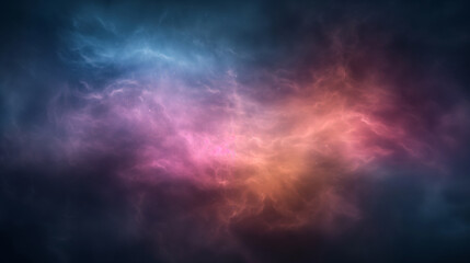 A colorful space background with a purple and orange swirl