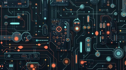 Illustrate a collection of logical connectives, such as NAND, NOR, and XOR gates, with sleek, clear designs and professional aesthetics.