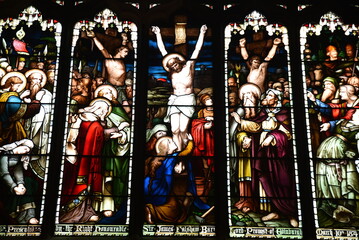 Obraz premium Vitraux de la cathédrale Saint-Gilles à Edimbourg. Ecosse