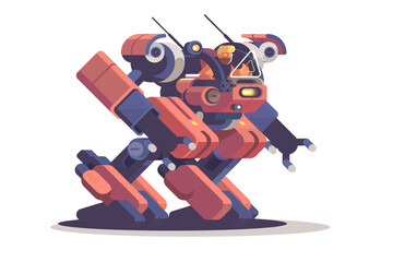 Futuristic Combat Exoskeleton