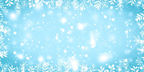 christmas background with snowflakes