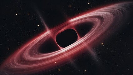 Obraz premium Abstract space Black hole over star field in outer space wallpaper background