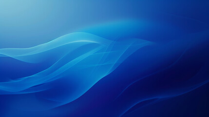 Fototapeta premium Abstract blue waves on a dark background