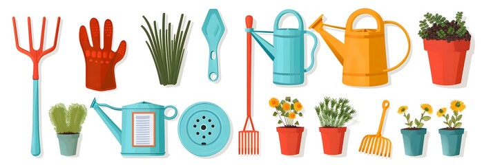 Gardening Tools and Plants