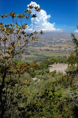 Veduta della campagna umbra in centro Italia