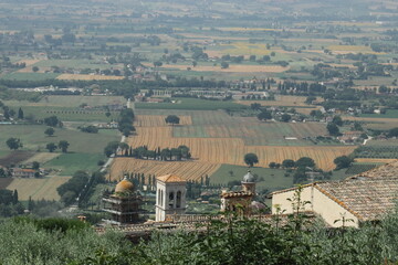 Veduta della campagna umbra in centro Italia