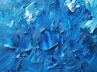 Fototapeta premium Blue watercolor paint wall background