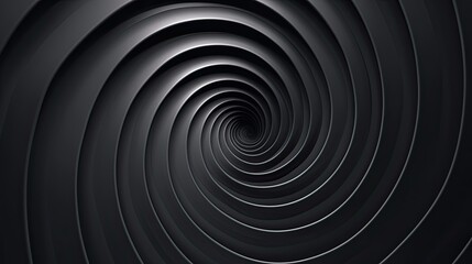 Black background with a gray spiral pattern