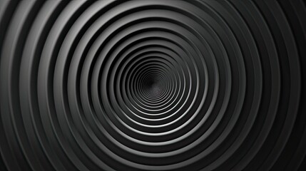 Black background with a gray spiral pattern