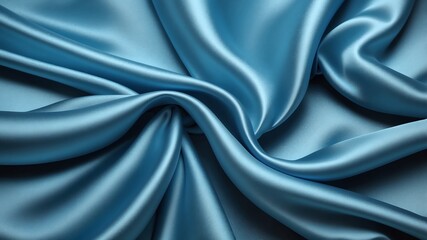 Obraz premium blue satin fabric abstract background design
