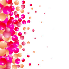 Pearl. Falling Gems Abstract Background. Shiny Design. Vector illustration. Collection. Luxury Beautiful Shining Jewelry Background with Pearls. EPS 10
