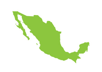 Fototapeta premium Mexico travel color illustration map