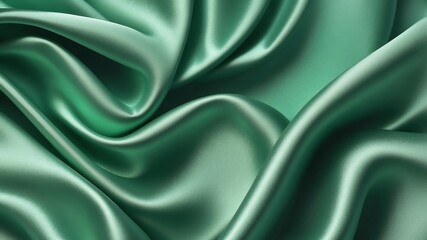 Obraz premium green satin fabric abstract background design