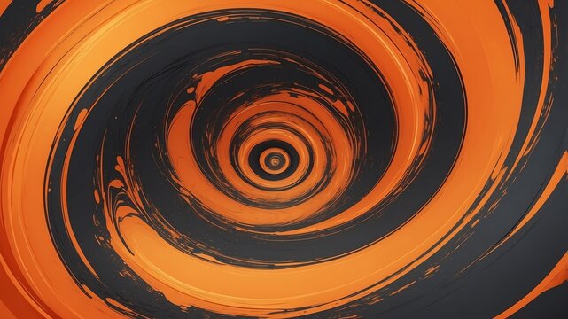 orange vortex swirl abstract background design
