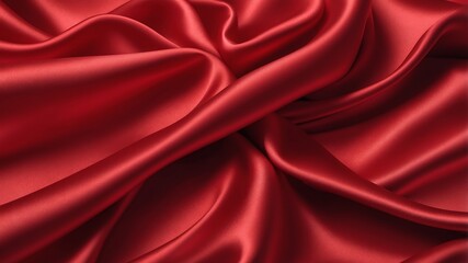 red satin fabric abstract background design