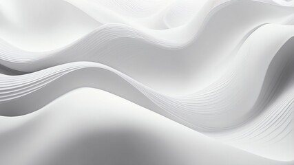 Obraz premium white wave lines abstract background design