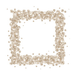 Colored glossy balls. Decor element. Presentation template. Photo frame. EPS 10