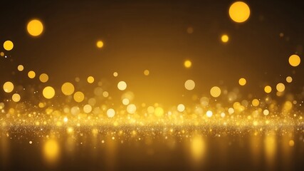 yellow bokeh lights abstract background design