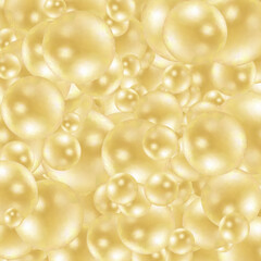 Background with render 3d green balls. Round Sphere of geometric objects, pearl made of metal and plastic. Template with social media story, social networks. vector illustration. EPS 10