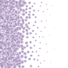 Pearl photo frame. Colored balls. Decor element. EPS 10