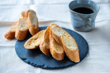 ラスクとコーヒー
