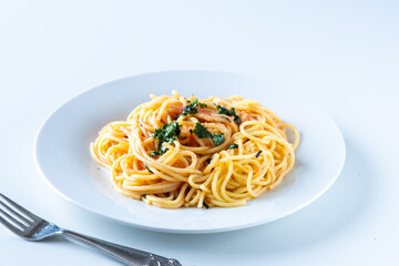 明太パスタ