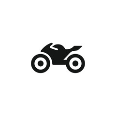 Motorcycle icon vector. EPS 10 editable vector