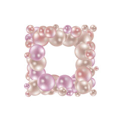 Scattered floating colored spheres on a vibrant background - 3D render. EPS 10