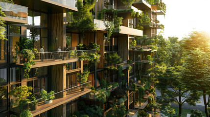  Sustainable Green Buildings with Abundant Vegetation