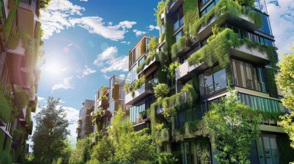  Sustainable Green Buildings with Abundant Vegetation