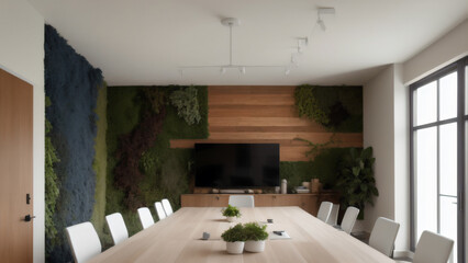 Contemporary Office Space with Biophilic Features