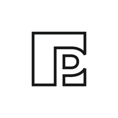 Letter P logo design vector with universal form and creative idea icon