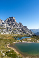 Lake Piani, Tre Cime di Lavaredo, Dolomite Mountains, Italian Alps, Italy