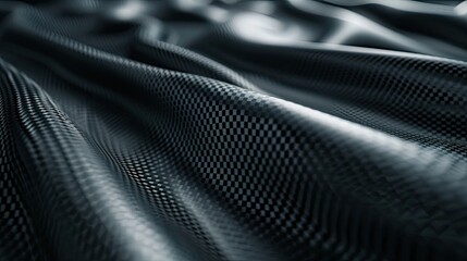 Naklejka premium Black carbon fiber background with dark gray color