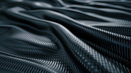Naklejka premium Black carbon fiber background with dark gray color