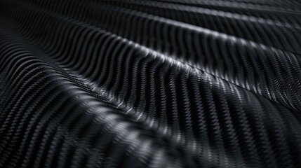 Black carbon fiber background with dark gray color