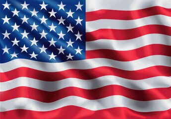 Obraz premium Waving American Flag