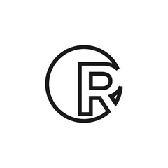 Obraz premium Letter R logo design vector with universal form and creative idea icon