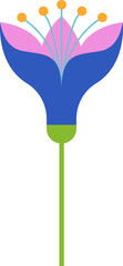 Flat geometric flower